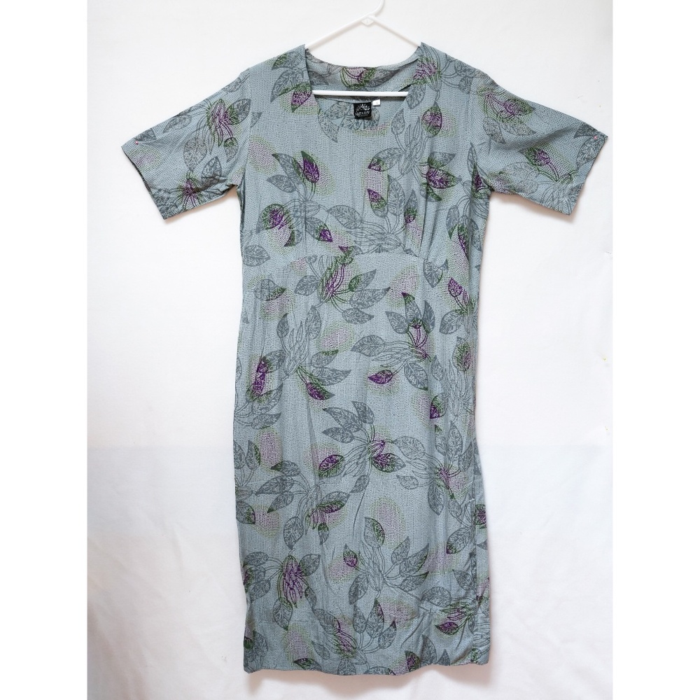 KutaBay pale blue rayon short sleeved dress, vintage, Like new